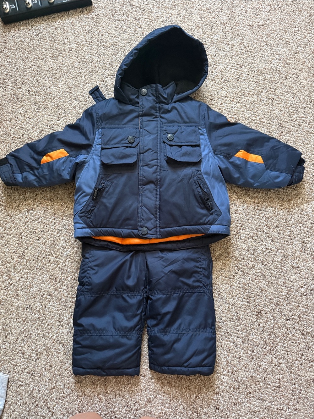 OshKosh B'gosh Navy and Orange Boys Winter Snowsuit